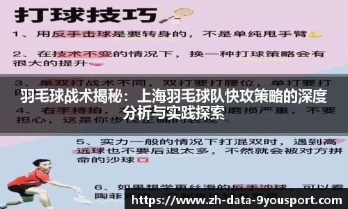 羽毛球战术揭秘：上海羽毛球队快攻策略的深度分析与实践探索